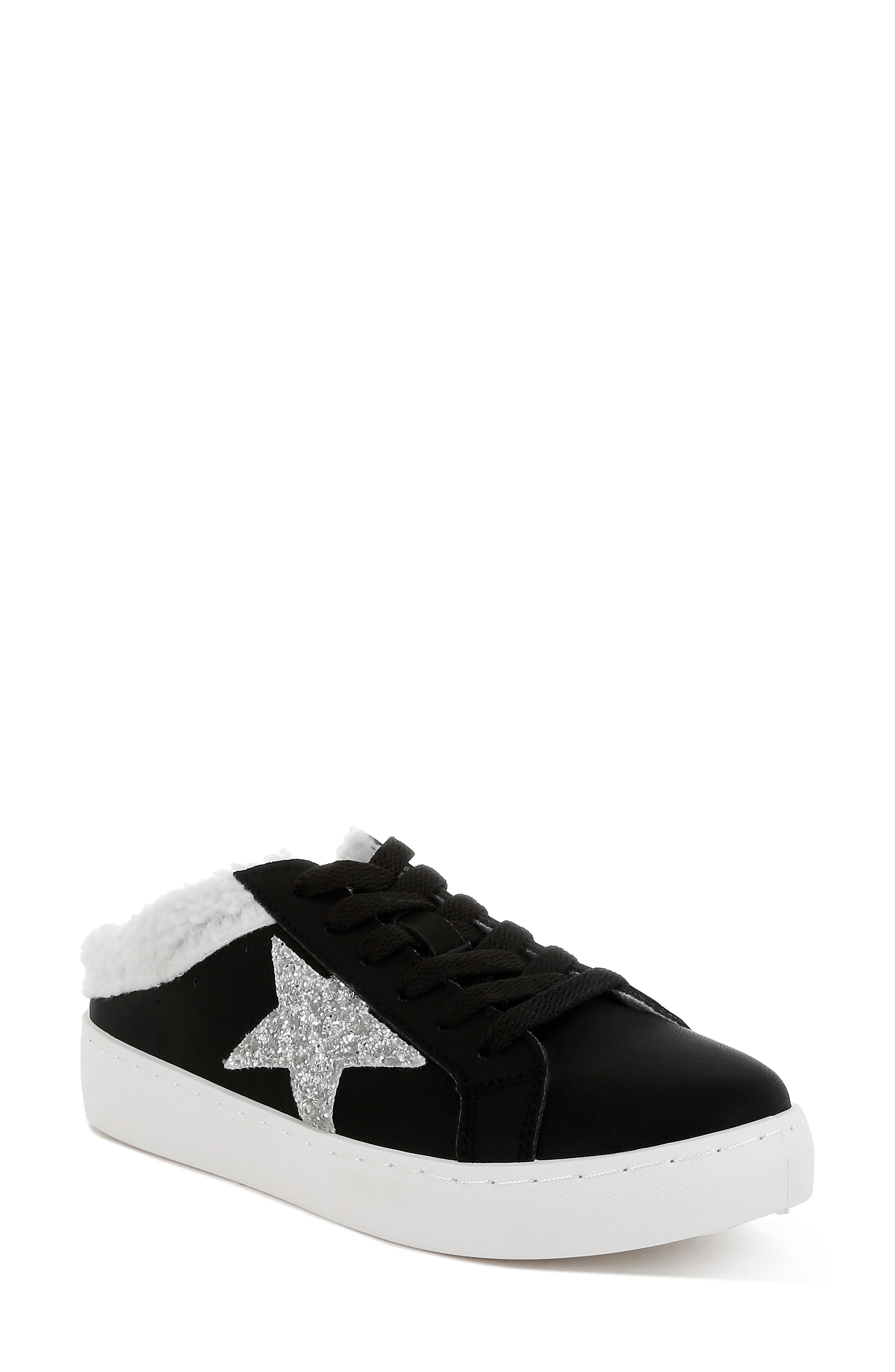 LONDON RAG Moxie Faux Shearling Trim Sneaker
