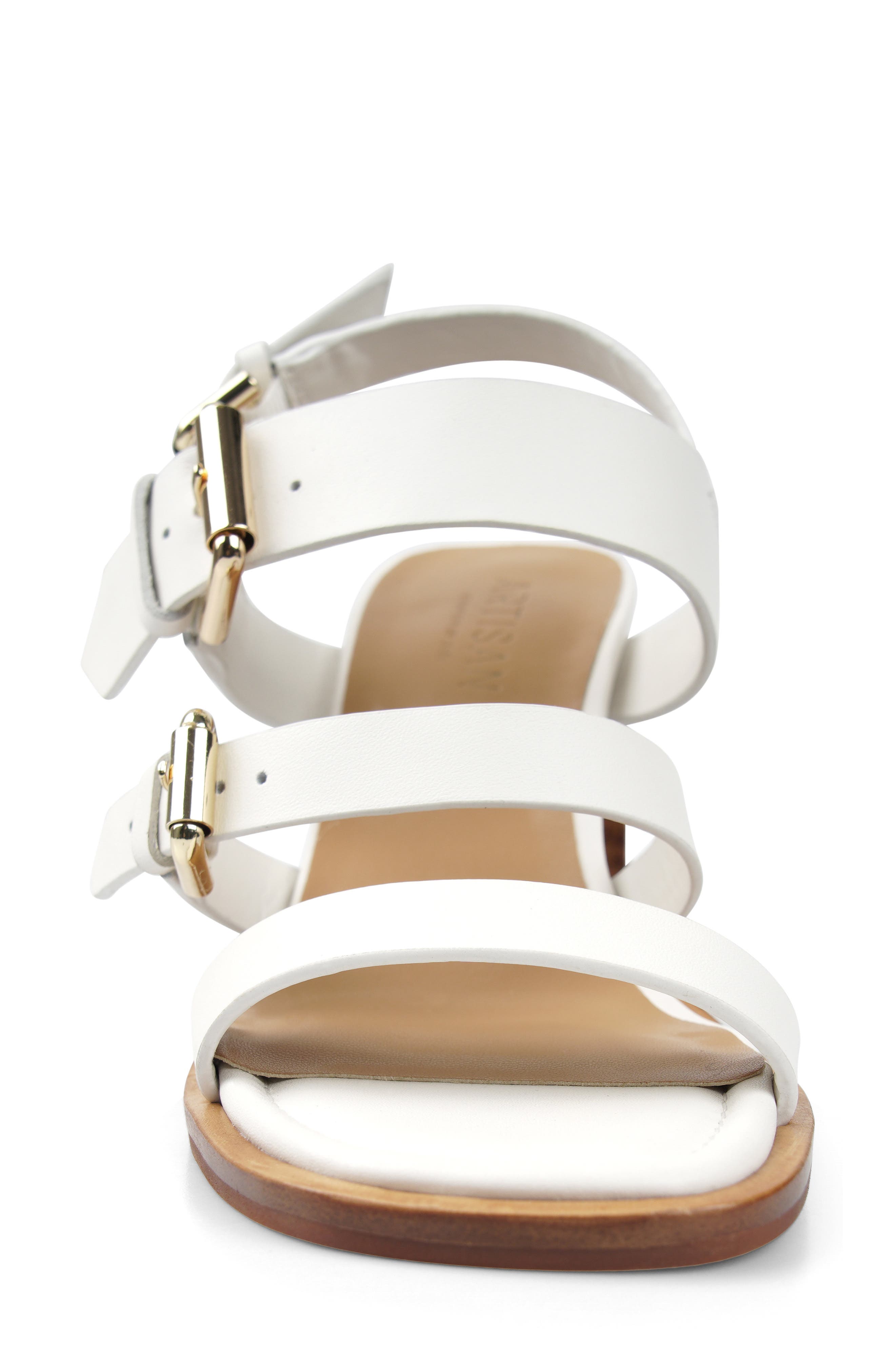 Billey Slingback Sandal, Alternate, color, WHITE LEATHER