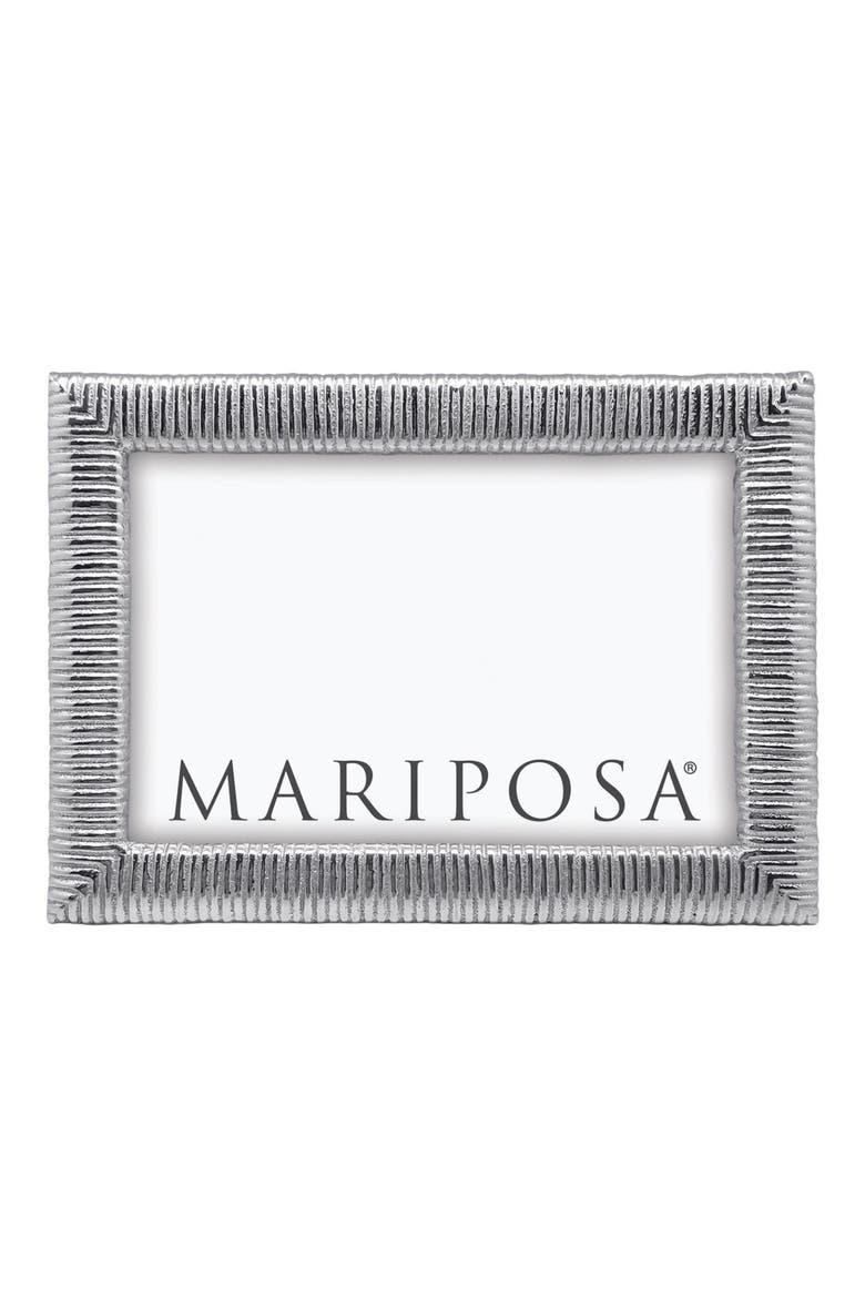 Woven Texture 4 x 6-Inch Picture Frame, Alternate, color, SILVER