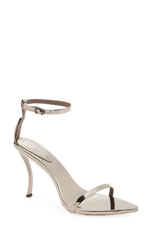 Jeffrey Campbell Obsession Ankle Strap Sandal In Silver