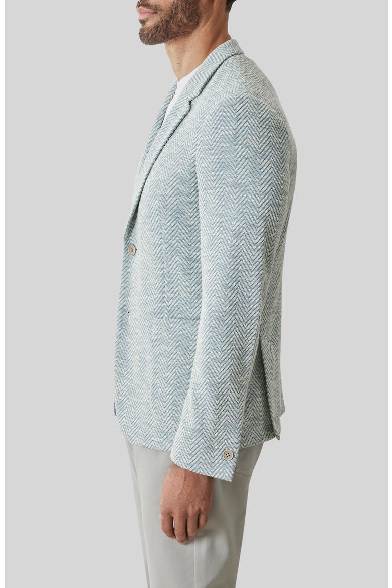 Jett Knit Herringbone Sport Coat, Alternate, color, SOFT TEAL