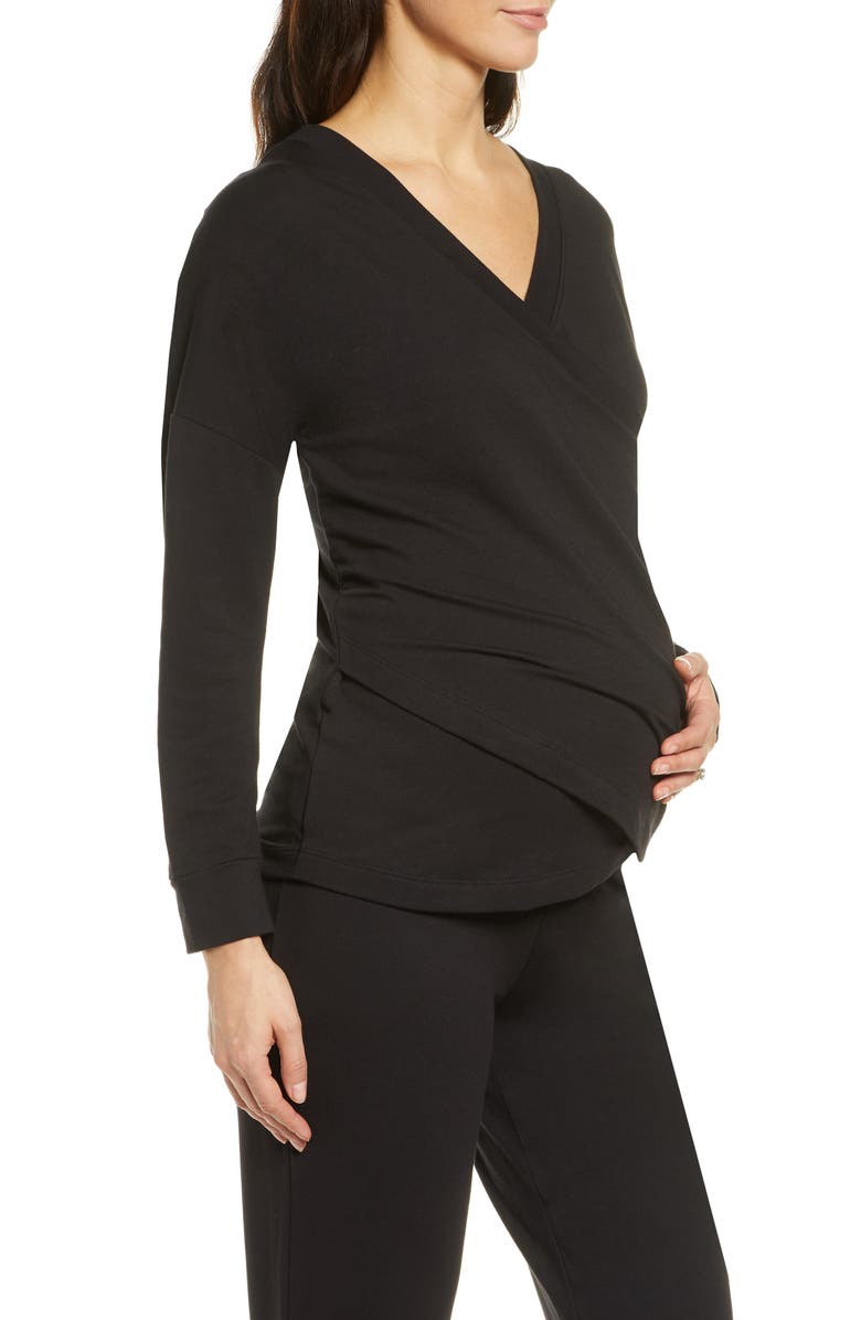 Belabumbum Athleisure Nursing/Maternity Top, Alternate, color, 