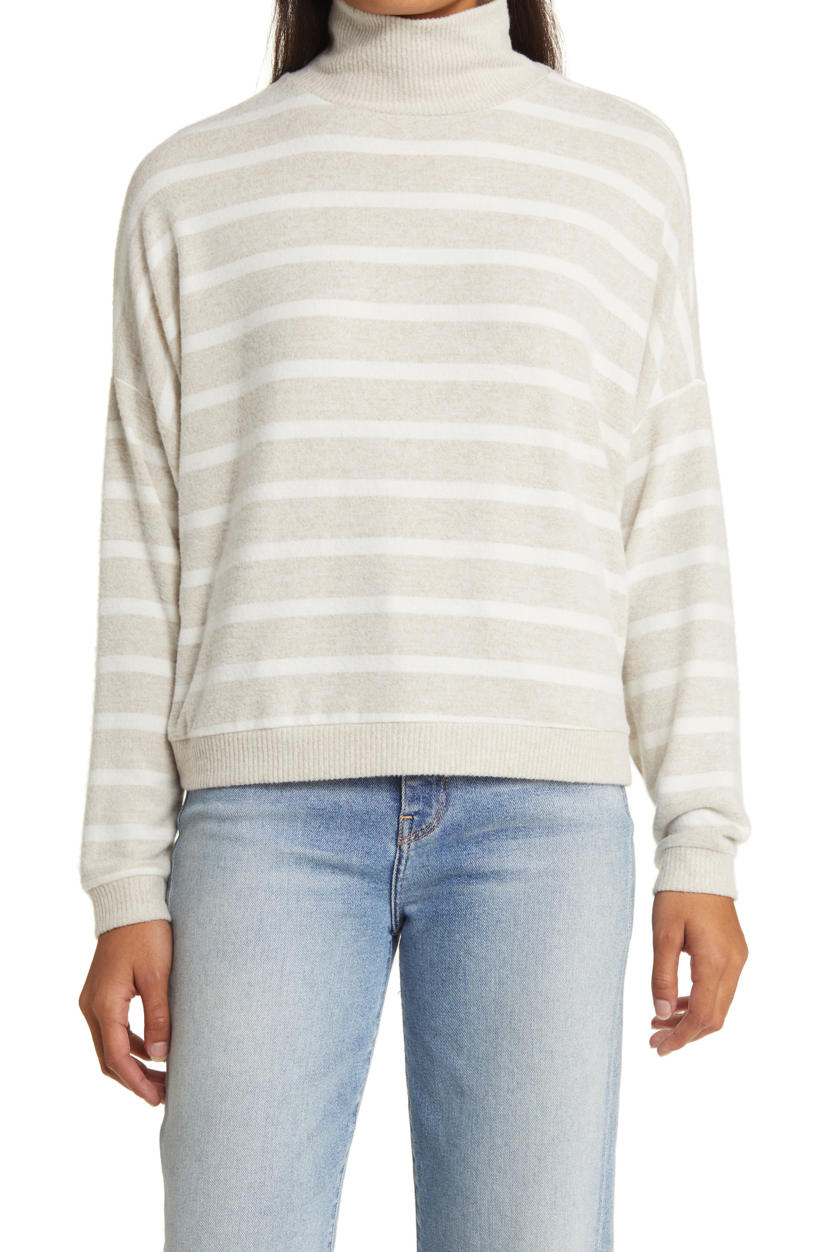 Lucky Brand Cloud Mock Neck Sweater