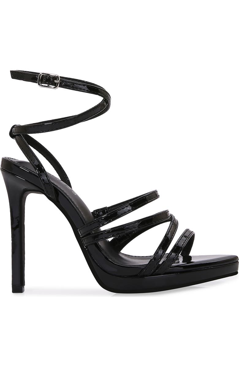 BERNESS Herlinsa Ankle Strappy Stiletto Sandal, Alternate, color, Black