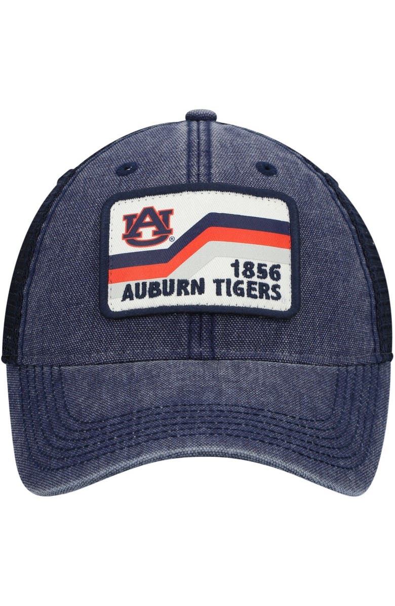 LEGACY ATHLETIC Men's Navy Auburn Tigers Sun & Bars Dashboard Trucker Snapback Hat, Alternate, color, Navy