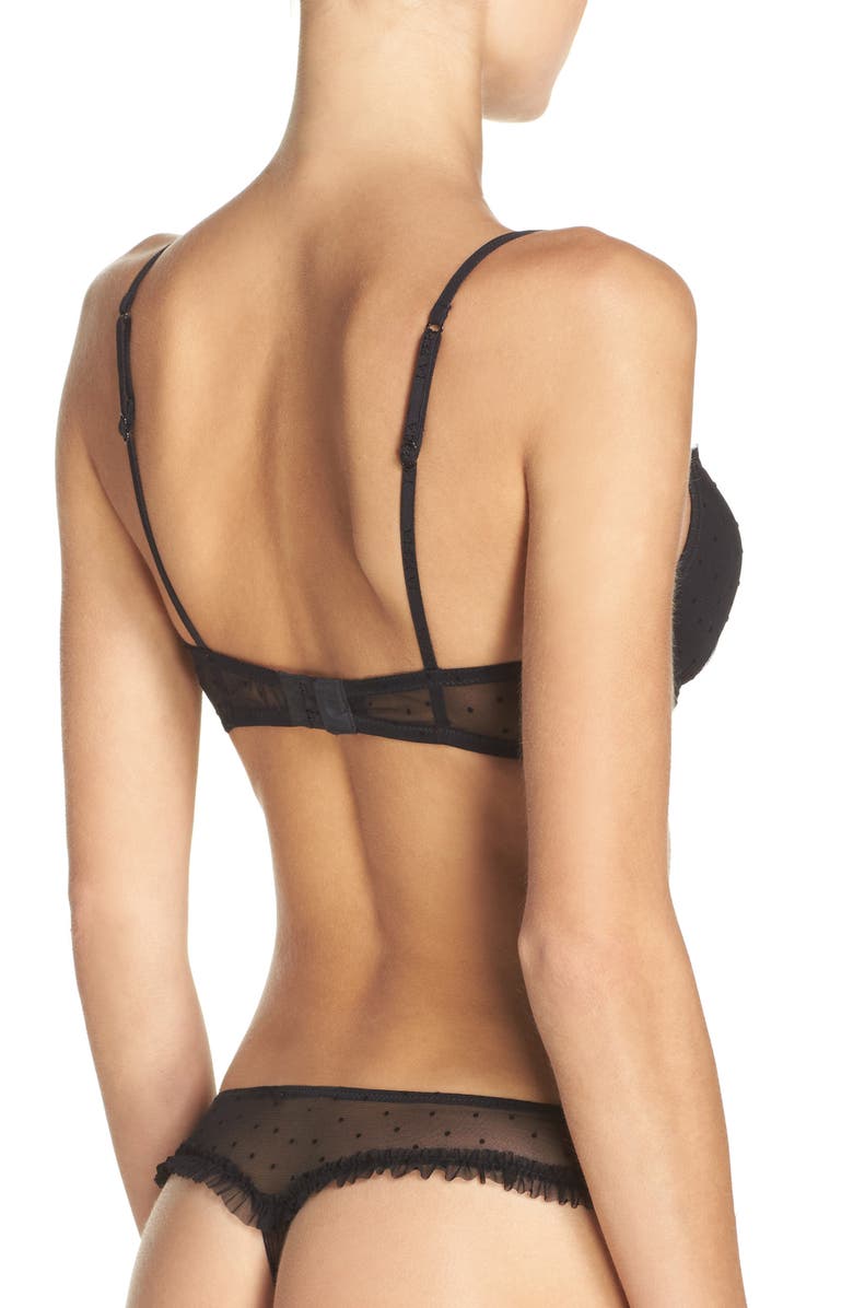 La Perla Plumetis Underwire Push-Up Bra, Alternate, color,