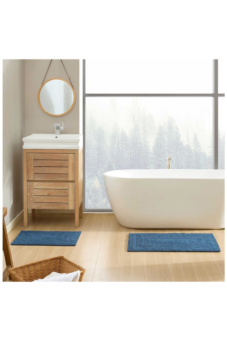 Logan Reversible Bath Mat Set, Alternate, color, DARK BLUE