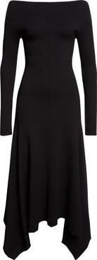 Proenza Schouler Romi Off The Shoulder Long Sleeve Dress