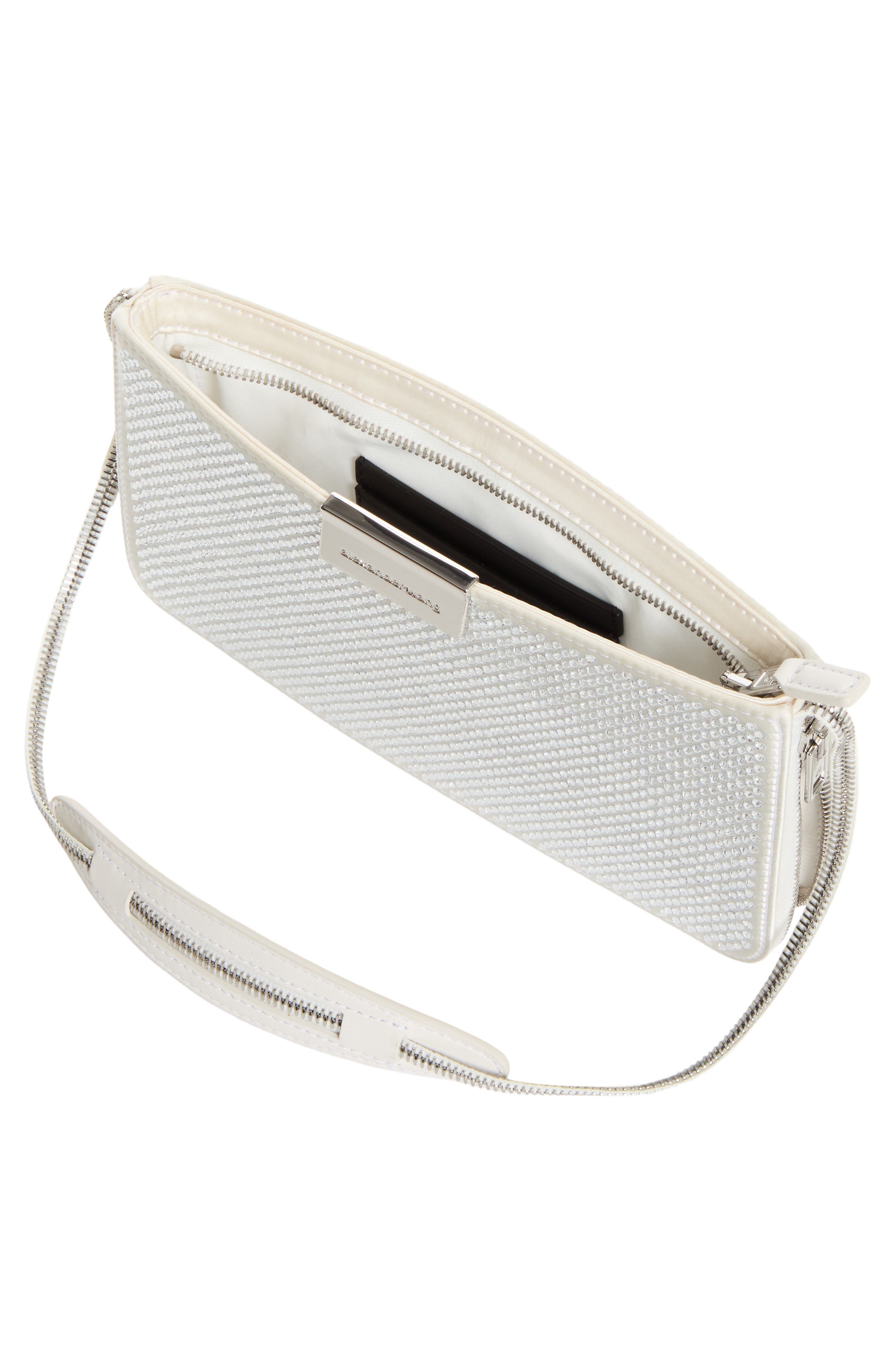 Siren Pochette Studded Leather Shoulder Bag, Alternate, color, VANILLA