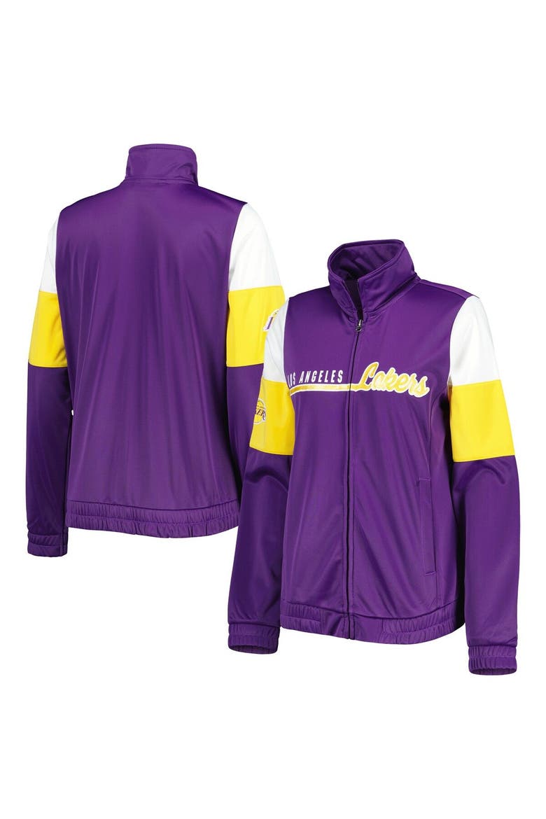 Women's G-III 4Her by Carl Banks Purple Los Angeles Lakers Change Up Full-Zip Track Jacket, Main, color, Purple