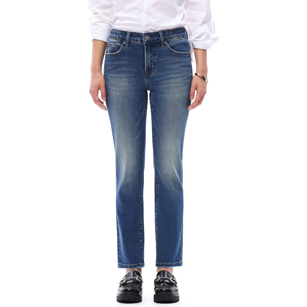 Bayeas Mid Rise Ankle Slim Jeans In Blue