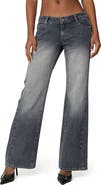 EDIKTED Alysse Low Rise Wide Leg Jeans