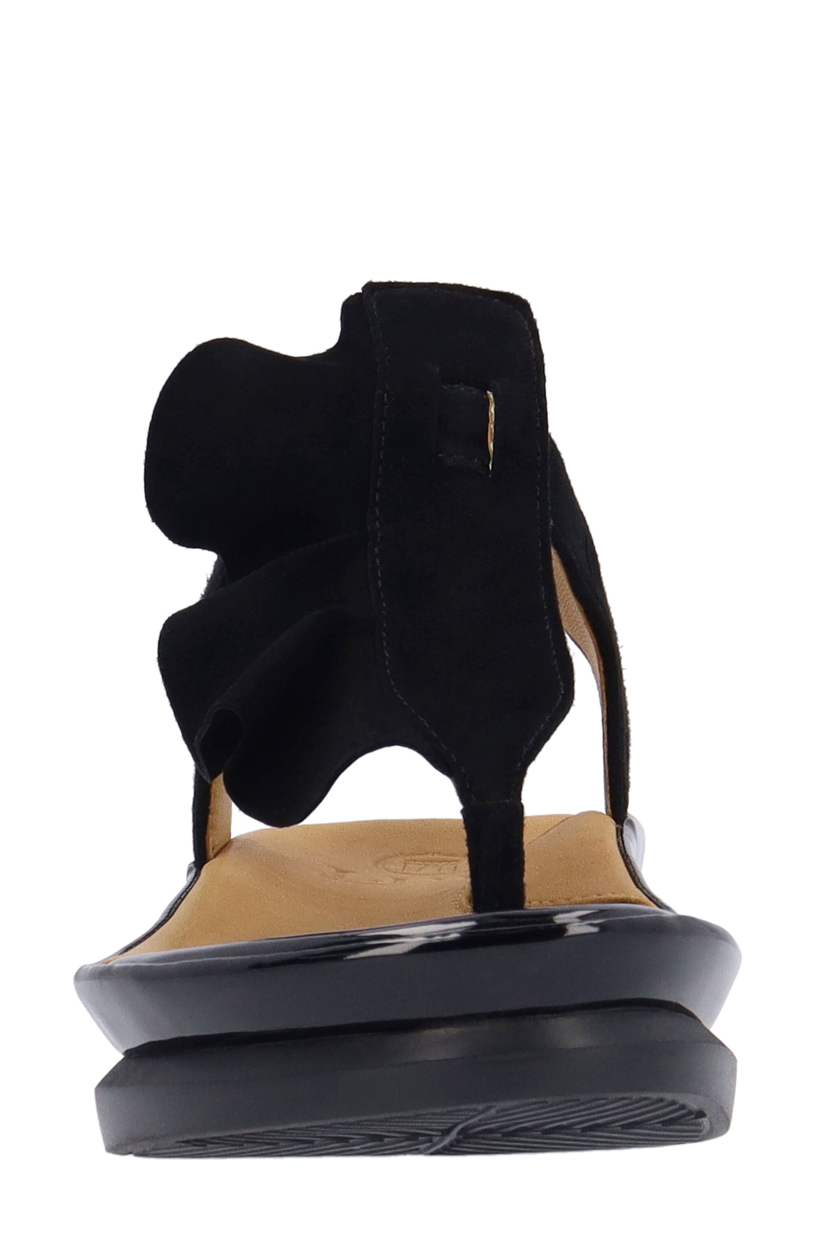 L'Amour des Pieds Vendala Ankle Strap Sandal, Alternate, color, Black