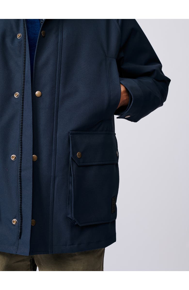 Aubin Derwent Long Sleeve Collared Barn Jacket, Alternate, color, Navy