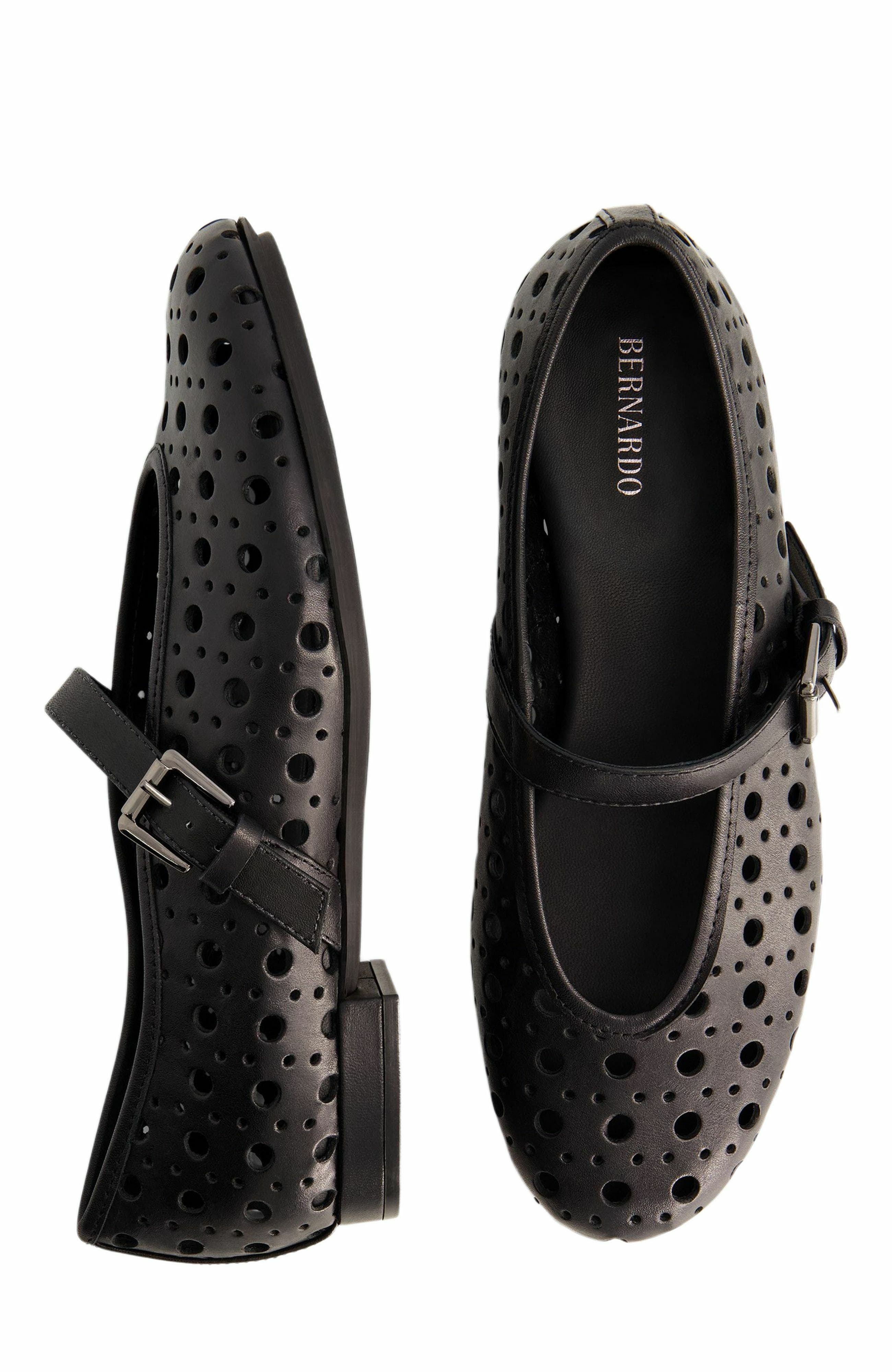 Bernardo Footwear Borden Perf Mary Jane Flat, Alternate, color, 