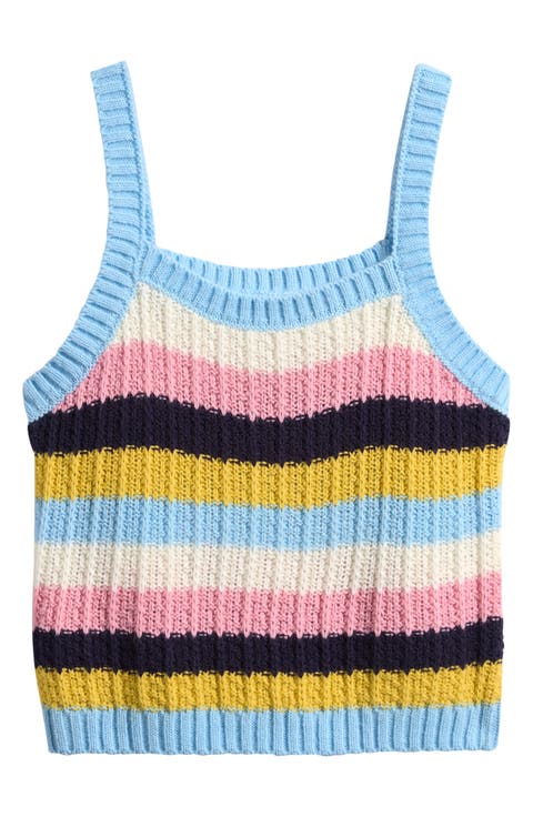 Kids' Stripe Sweater Tank (Big Kid)