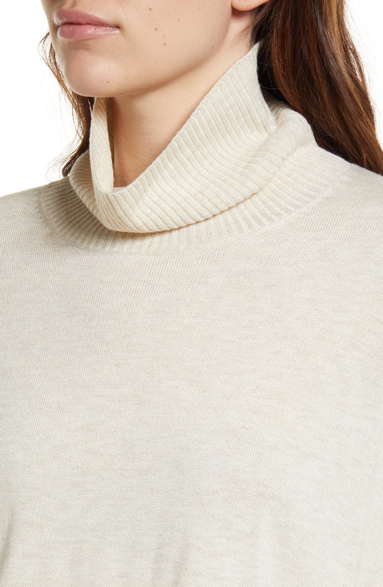 Treasure & Bond Turtleneck Sweater, Alternate, color, Beige Oatmeal Light Heather
