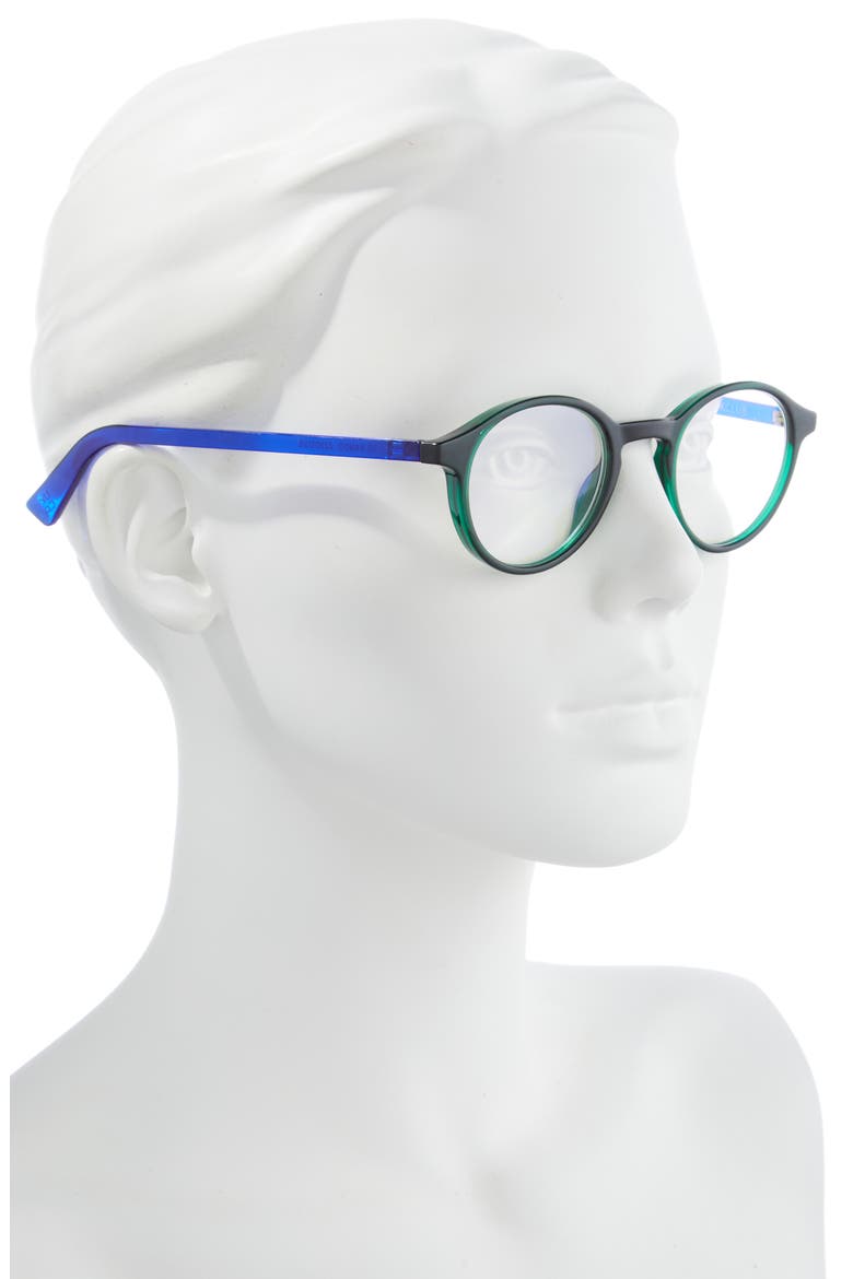 So Rando 46mm Blue Light Blocking Reading Glasses, Alternate, color, GREEN