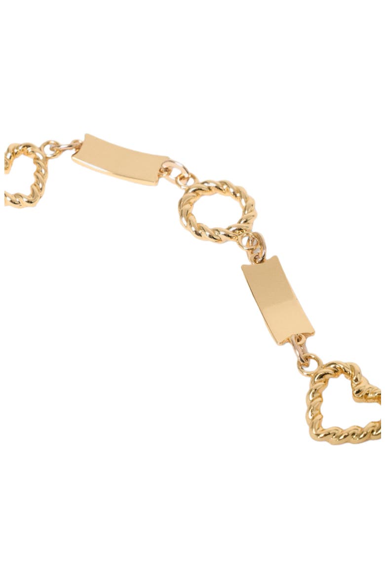 Twisted gold chain belt, Alternate, color, Gold