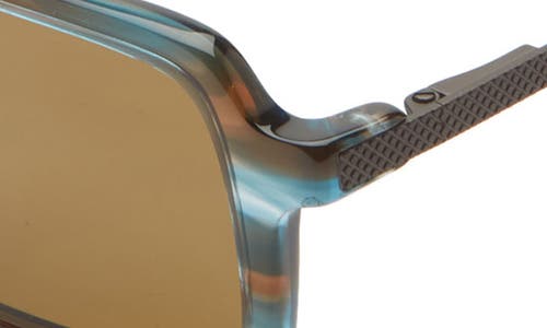Eyebobs Mogul 50mm Small Polarized Rectangular Sunglasses In Blue