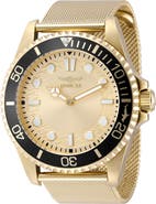 INVICTA Pro Diver Quartz Mesh Strap Watch, 43mm