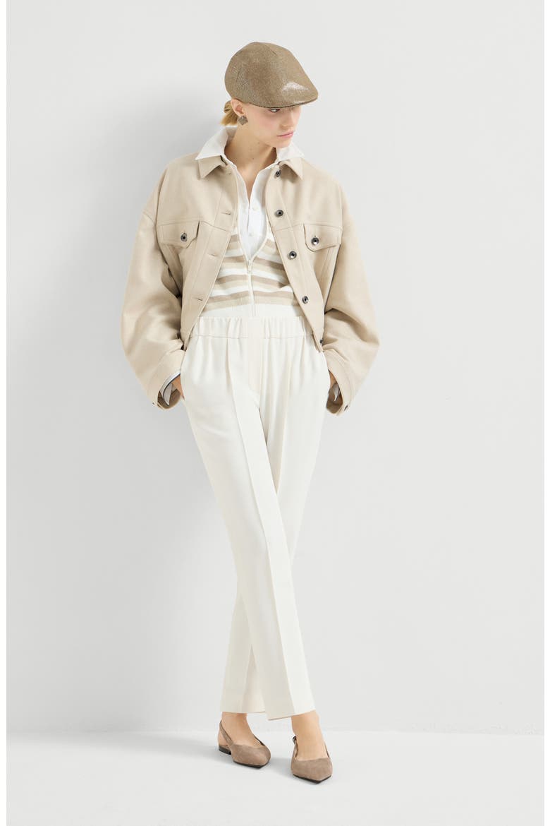 Tailored Jogger trousers, Alternate, color, Off-White