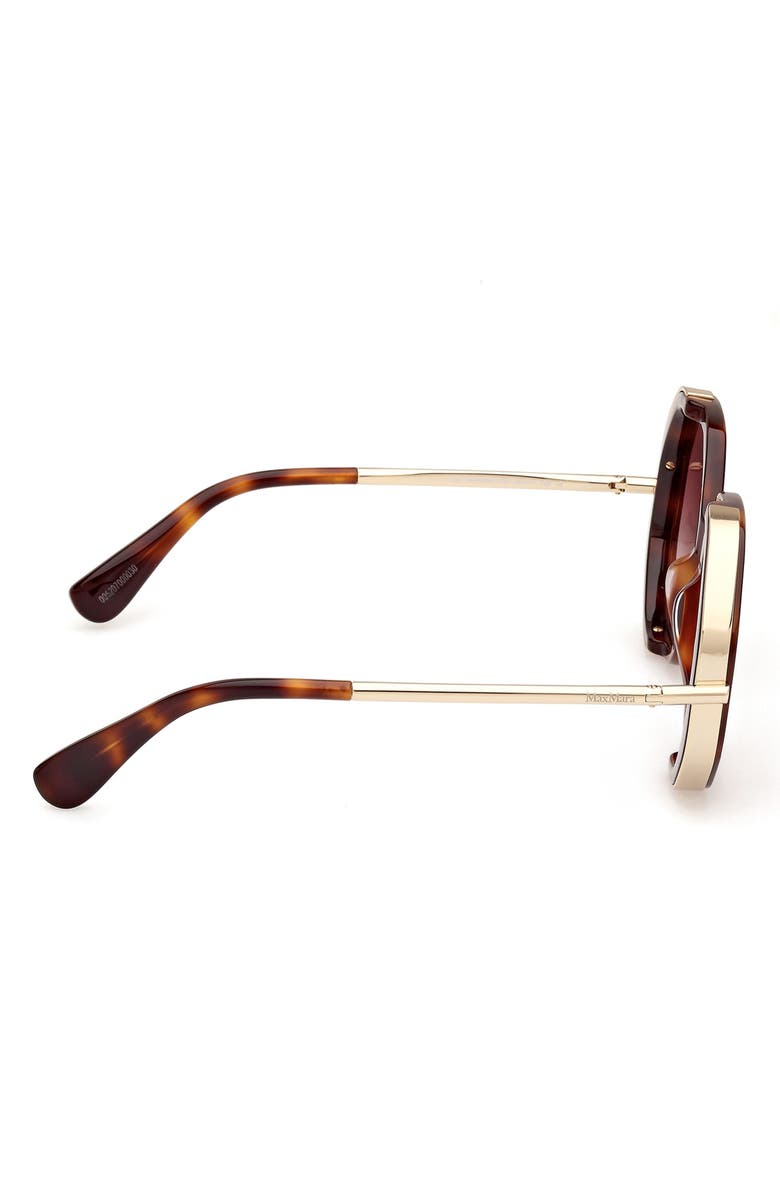 Max Mara 55mm Geometric Sunglasses, Alternate, color, 