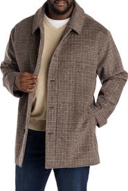 Oak Hill by DXL Big & Tall Patterned Overcoat