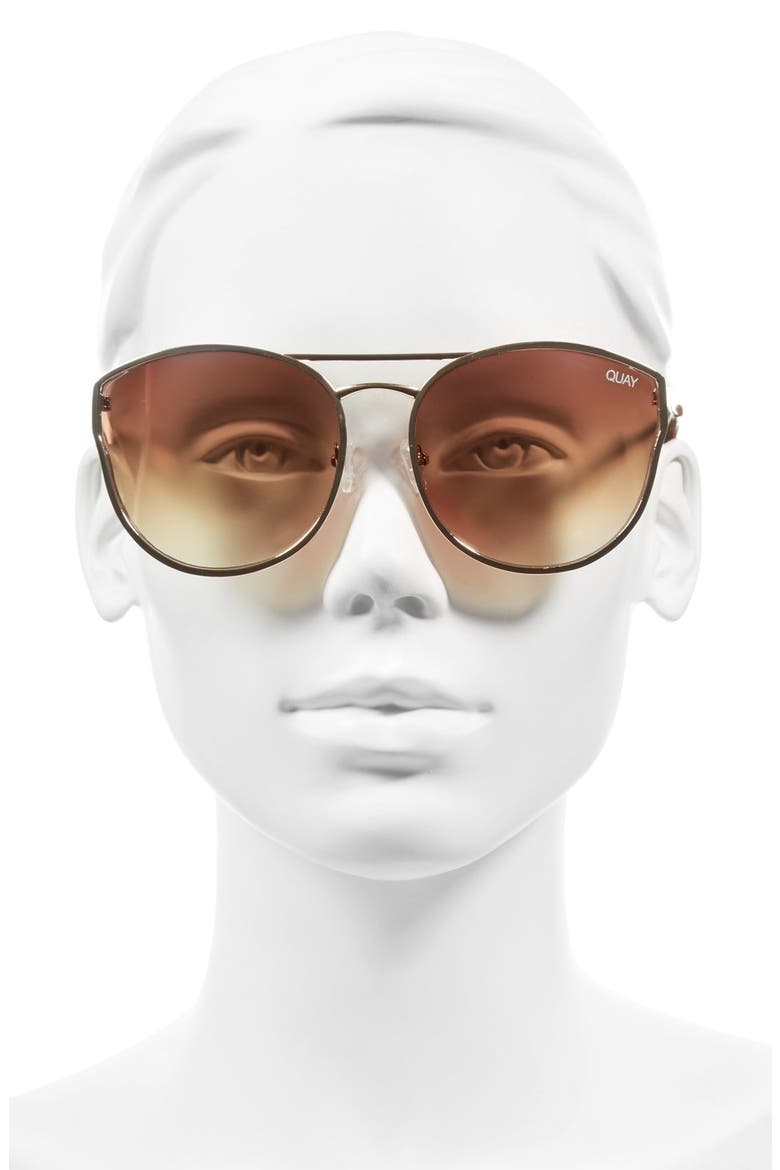 Australia Cherry Bomb 60mm Sunglasses, Alternate, color, GOLD/ SILVER MIRROR
