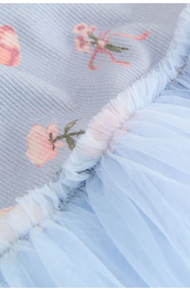 NEXT Kids' Fairy Print Long Sleeve Dress, Alternate, color, Blue