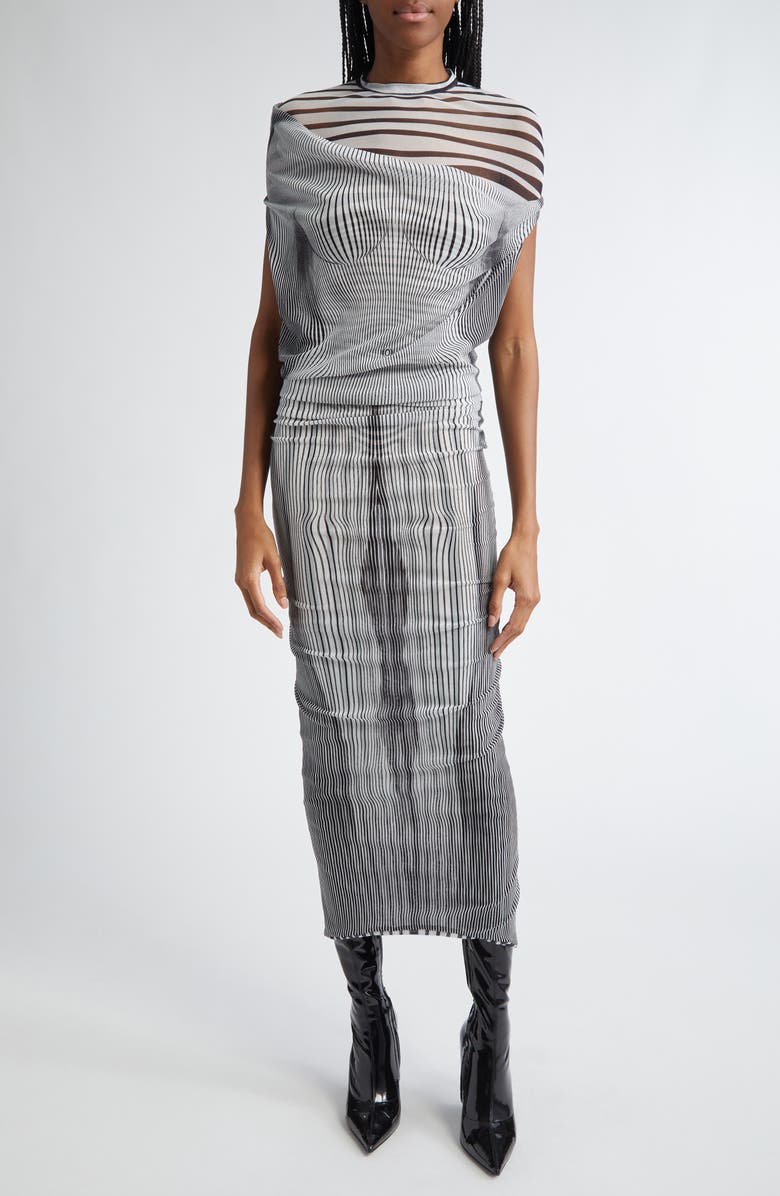 Jean Paul Gaultier The Long Draped Body Morphing Dress, Main, color, 