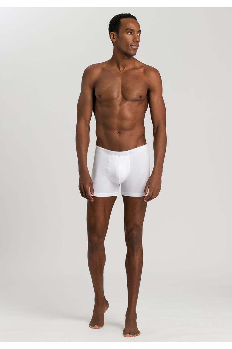 Cotton Superior Long Leg Boxer Brief, Alternate, color, White
