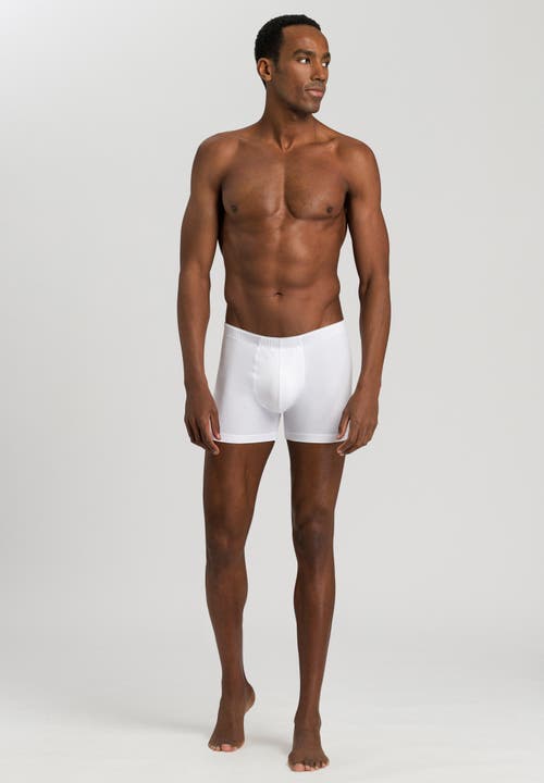 Hanro Natural Function Tencel And Cotton Boxer Brief In White