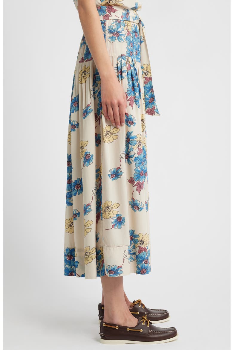 The Highland Floral Midi Skirt, Alternate, color, SUN GOLD FLORAL