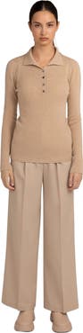 GOBI Mongolian Cashmere Organic Color Lightweight Polo