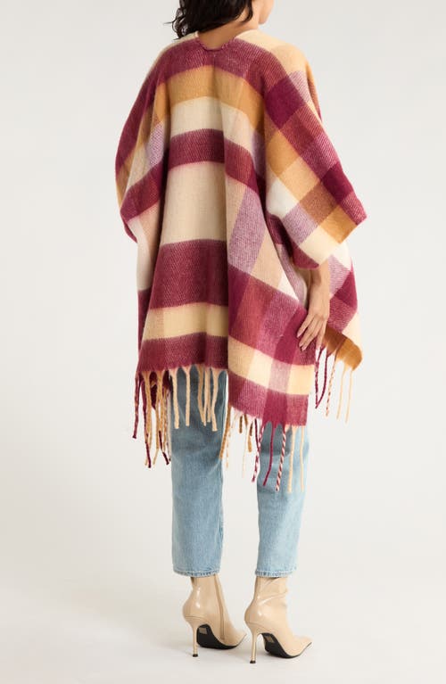 Melrose And Market Cozy Blanket Ruana In Multi