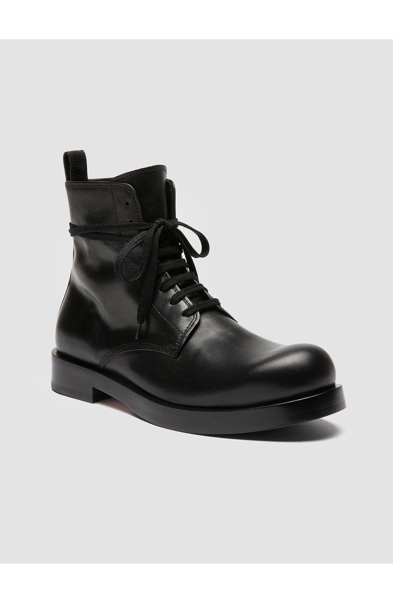 Officine Creative Bulla 002 Leather Lace-Up Boots, Alternate, color, Black