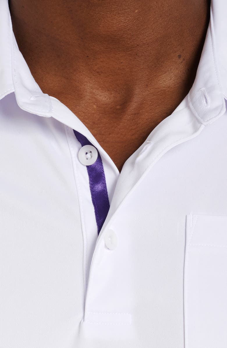 Robert Graham Blade Iron Print Golf Polo, Alternate, color,