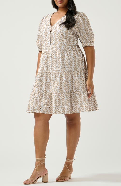 ESTELLE ESTELLE LA CROISETTE RUFFLE HEM DRESS