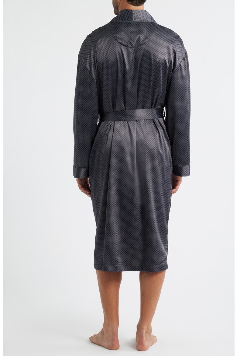Dreams of Satin Robe, Alternate, color, BLACK