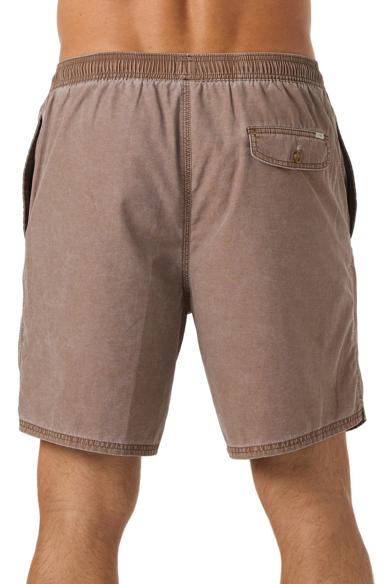 OG Fader Drawstring Board Shorts, Alternate, color, TOFFEE