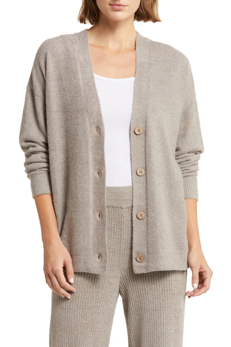 CozyChic™ Lite® Cable Detail Cardigan, Main, color, BEACH ROCK