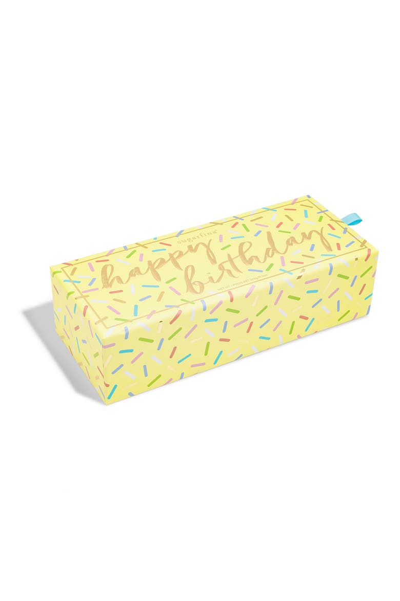 Happy Birthday 3-Piece Candy Bento Box, Alternate, color, YELLOW