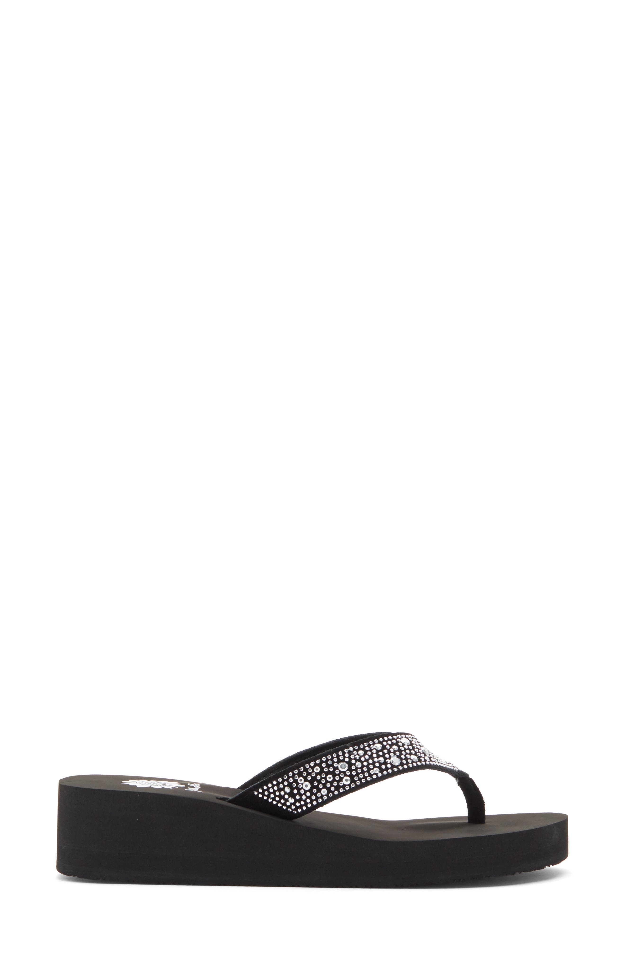 Yellow Box Premium Africa Flip Flop Sandal, Alternate, color, Black