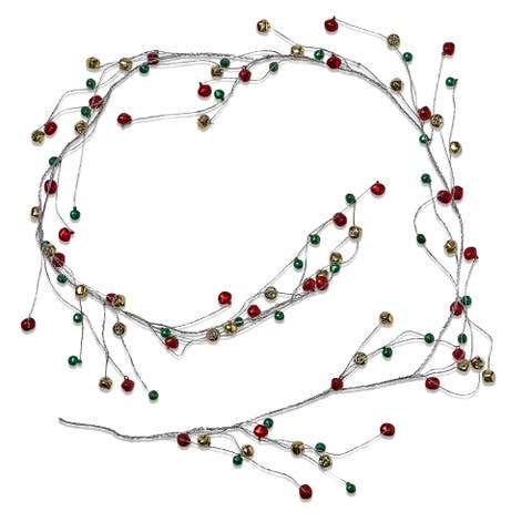 Jingle Bells Multi Color Garland Decorative Wall Banner