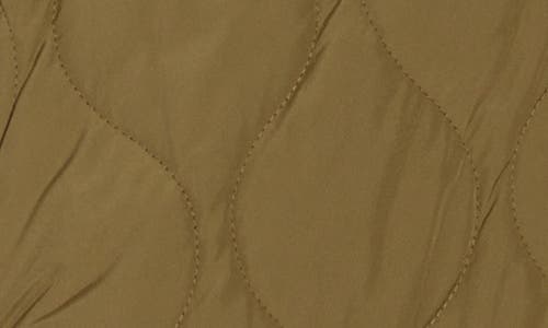 Steve Madden Onion Quilt Jacket In Deep Olive