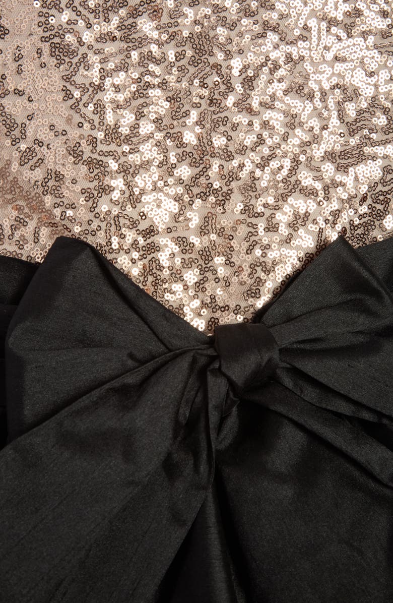 Pippa & Julie Kids' Alicia Sequin High Low Dress, Alternate, color, Gold/ Black