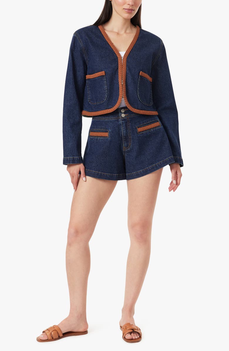 Habitual Braided Cropped Jacket, Alternate, color, Tidal