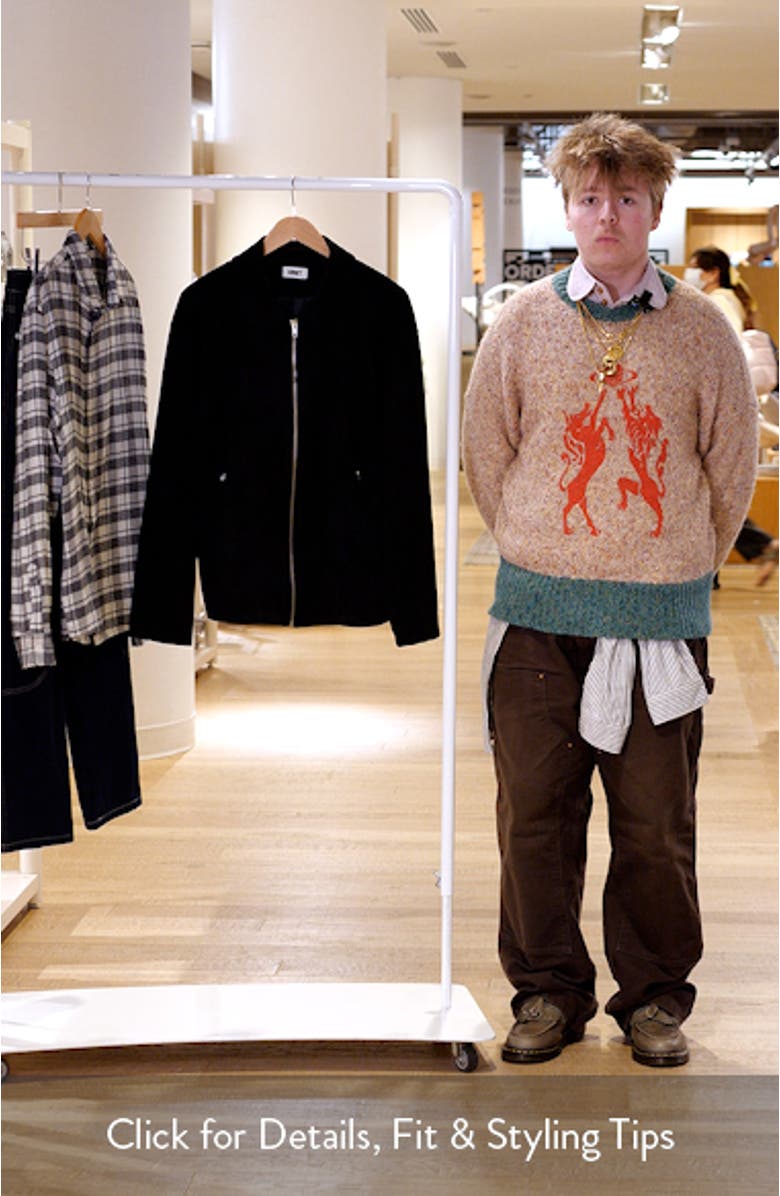 University Faux Suede Jacket, sales video thumbnail