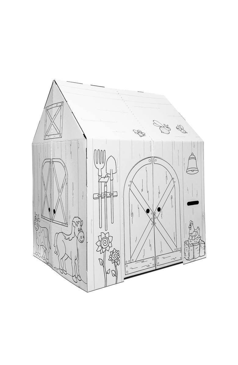 Easy Playhouse Barn Kids Art & Crafts, Alternate, color, Multicolored